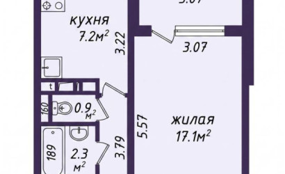 Купить 1-комнатную квартиру, Минск, Якубова ул., 66/4 (Ленинский район). Фото 10