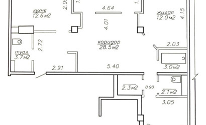 Купить 3-комнатную квартиру, Минск, Горецкого ул., 26 (Фрунзенский район). Фото 4