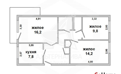 Купить 3-комнатную квартиру, Брест, Центр, наб. Франциска Скорины. Фото 1