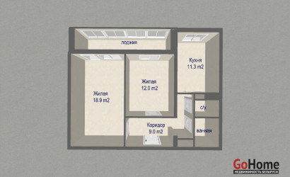 Купить 2-комнатную квартиру, Солигорск, Ленина ул., 43. Фото 31