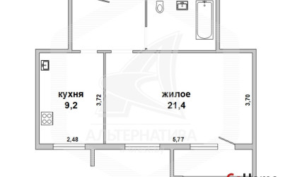 Купить 1-комнатную квартиру, Брест, Вулька, ул. Екельчика. Фото 14