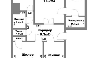 Купить 4-комнатную квартиру, Молодечно, Молодёжная ул., 7. Фото 20