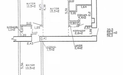 Купить 3-комнатную квартиру, Гомель, ул. Крестьянская, д. 35. Фото 15