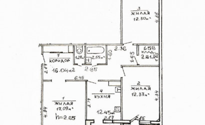 Купить 3-комнатную квартиру, Речица, Энергетиков ул., д.5. Фото 17