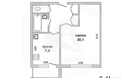 Купить 1-комнатную квартиру, Брест, Восток, ул. Московская. Фото 17