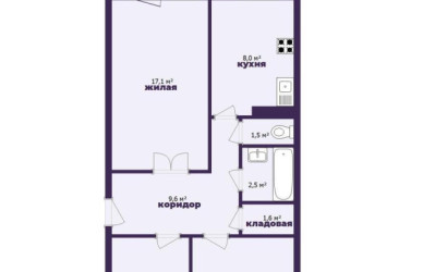 Купить 3-комнатную квартиру, Сморгонь, Юбилейная ул., 55. Фото 8