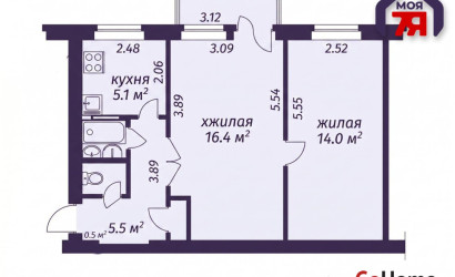 Купить 2-комнатную квартиру, Минск, Маяковского ул., 10(Ленинский район). Фото 18