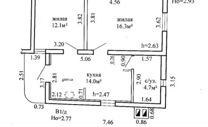 Купить 2-комнатную квартиру, Гродно, Гонионский, 9. Фото 2