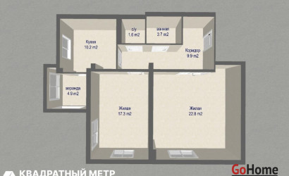 Купить 2-комнатную квартиру, Минск, Тимошенко ул., 8 (Фрунзенский район). Фото 14