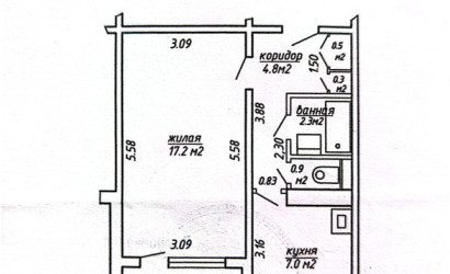 Купить 1-комнатную квартиру, Минск, Никифорова ул., 25 (Первомайский район). Фото 20