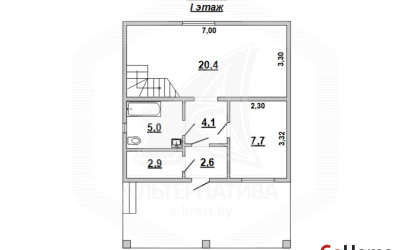 Купить дом, Брест, Чернавчицкий с/с, 4.43 соток. Фото 1