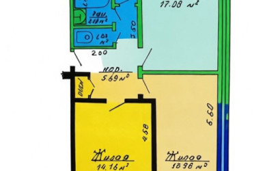 Купить 3-комнатную квартиру, Минск, Одоевского, 87 (Фрунзенский район). Фото 11