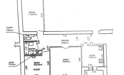 Купить 3-комнатную квартиру, Слуцк, Богдановича 1-й пер., 41. Фото 16