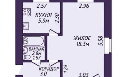 Купить 1-комнатную квартиру, Молодечно, Хмельницкого ул., 12. Фото 16