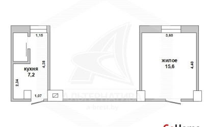 Купить 1-комнатную квартиру, Брест, Граевка, ул. Карасева. Фото 1