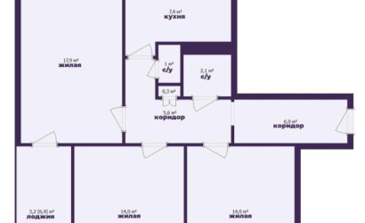 Купить 3-комнатную квартиру, Минск, Мавра ул., 64 (Фрунзенский район). Фото 24