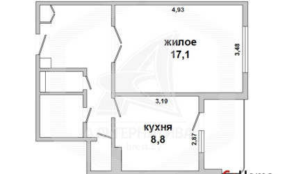 Купить 1-комнатную квартиру, Брест, Восток, ул. Орловская. Фото 16