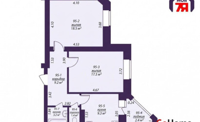 Купить 2-комнатную квартиру, Солигорск, Шахтеров б-р, 5. Фото 25