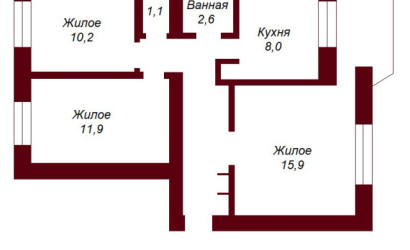 Купить 3-комнатную квартиру, Брест, ул. Московская, д. . Фото 7