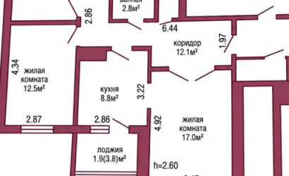 Купить 4-комнатную квартиру, Гродно, Лиможа, 42. Фото 18
