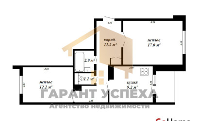 Купить 2-комнатную квартиру, Брест, ул. Колесника, д. . Фото 12