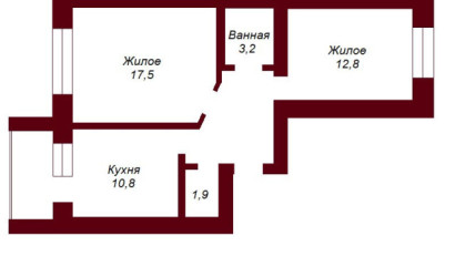 Купить 2-комнатную квартиру, Брест, ул. Тришинская, д. . Фото 10