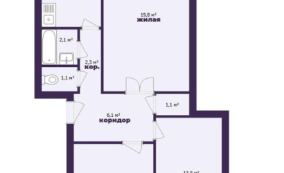 Купить 3-комнатную квартиру, Молодечно, Якуба Ясинского ул., 27. Фото 22