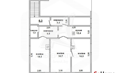 Купить 3-комнатную квартиру, Брест, Киевка, ул. Пушкинская. Фото 17