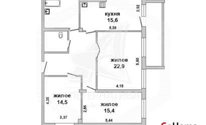 Купить 3-комнатную квартиру, Брест, Дубровка, ул. Лейтенанта Рябцева. Фото 24