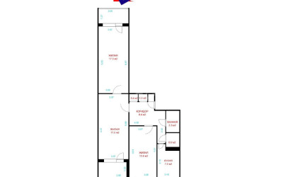 Купить 3-комнатную квартиру, Минск, Багратиона 2-й пер., 19 (Партизанский район). Фото 23