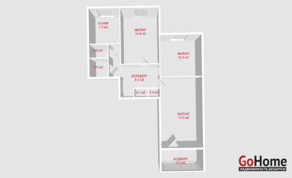 Купить 3-комнатную квартиру, Минск, Мирошниченко ул., 18/2 (Советский район). Фото 3