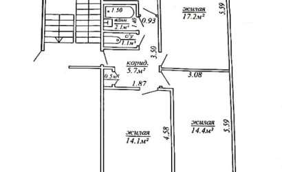 Купить 3-комнатную квартиру, Гродно, Домбровского, 27. Фото 13