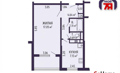 Купить 1-комнатную квартиру, Минск, Корженевского ул., 31 (Октябрьский район). Фото 14