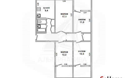 Купить 4-комнатную квартиру, Брест, Киевка, ул. Пионерская. Фото 18