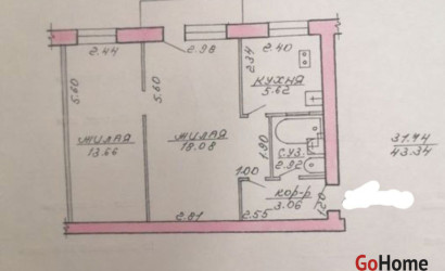 Купить 2-комнатную квартиру, Витебск, Космонавтов, 11. Фото 10