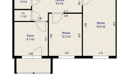 Купить 2-комнатную квартиру, Минск, ул. Воронянского, д. 27 (Октябрьский район). Фото 19