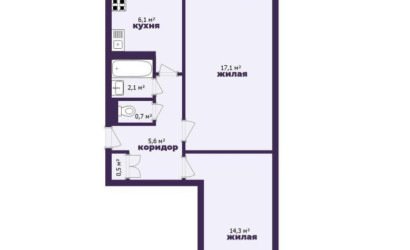 Купить 2-комнатную квартиру, Солигорск, Козлова ул., 50. Фото 15