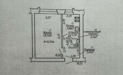 Купить 1-комнатную квартиру, Гомель, просп. Космонавтов, д. 94. Фото 13