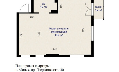 Купить 2-комнатную квартиру, Минск, просп. Дзержинского, д. 30 (Московский район). Фото 11