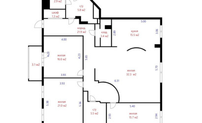 Купить 4-комнатную квартиру, Минск, Чехова ул., 3 (Центральный район). Фото 1