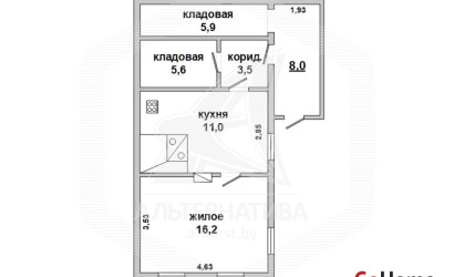 Купить дом в деревне, Бульково, Тельминский с/с, 16.66 соток. Фото 8