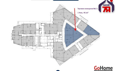 Продажа торгового помещения, Минск, Брилевская ул., 27, 45.1 кв.м.. Фото 4