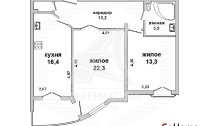 Купить 2-комнатную квартиру, Брест, Центр, ул. Энгельса. Фото 1