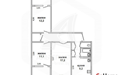 Купить 3-комнатную квартиру, Брест, Восток, ул. Гродненская. Фото 14