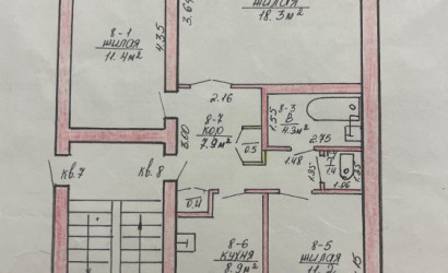 Купить 3-комнатную квартиру, Сморгонь, Кореневская, 13. Фото 7