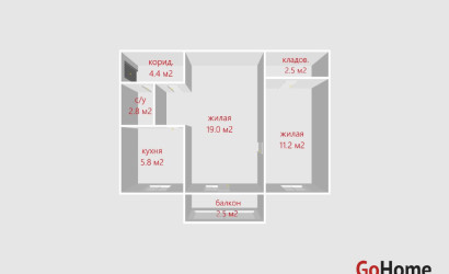 Купить 2-комнатную квартиру, Минск, Народная ул., 22 (Заводской район). Фото 11