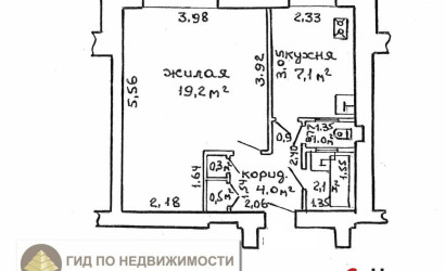 Купить 1-комнатную квартиру, Гомель, ул. Царикова, д. . Фото 12