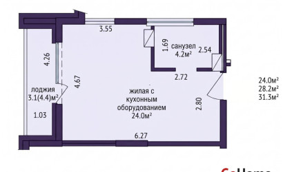 Купить 1-комнатную квартиру, Минск, Леонида Щемелёва ул., 14 (Октябрьский район). Фото 22
