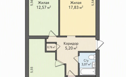 Купить 3-комнатную квартиру, Минск, Кедышко, 23А (Первомайский район). Фото 1