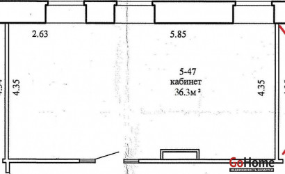 Аренда офиса, Минск, Фабрициуса ул., 8/б,  от 36.3 до 87.2 кв.м.. Фото 5
